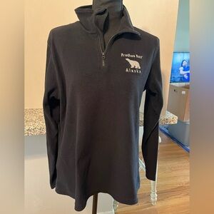Prudhoe Bay Alaska Black Women’s Half Zip Fleece Size L